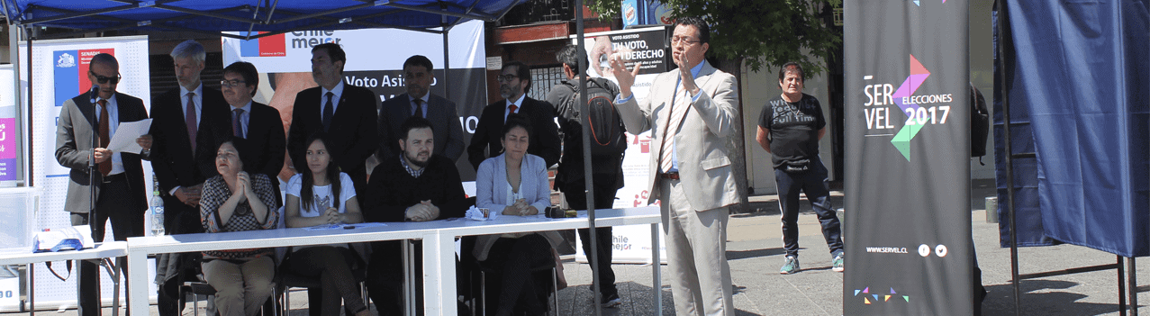 mesa de votación