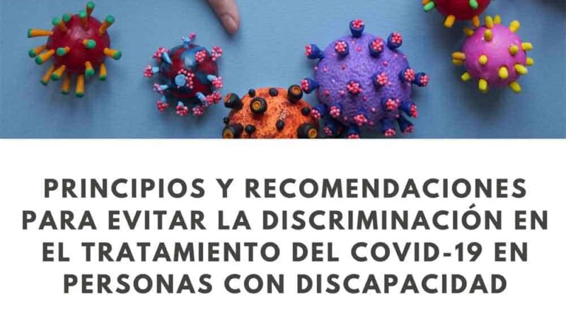 Elaboran documento con recomendaciones para evitar la discriminación en el tratamiento del Covid