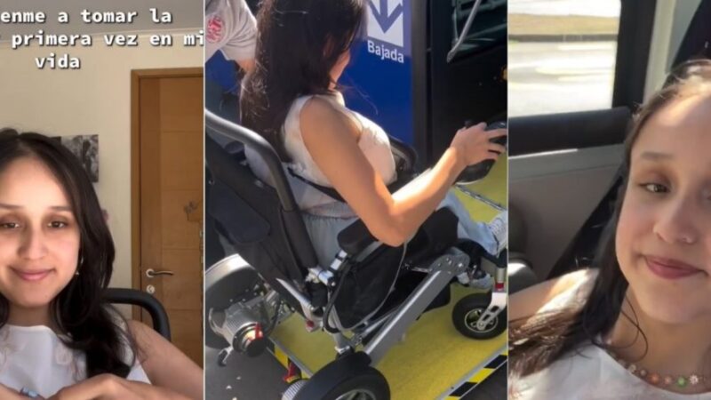 “Logré tomar micro por primera vez”: joven en situación de discapacidad cuenta su experiencia en el transporte público