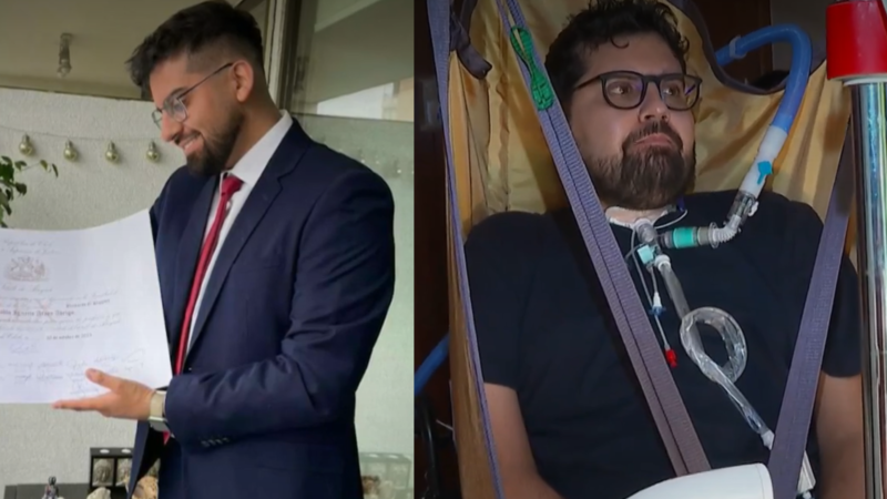 Tras quedar tetrapléjico joven necesita reunir $500 millones para marcapaso