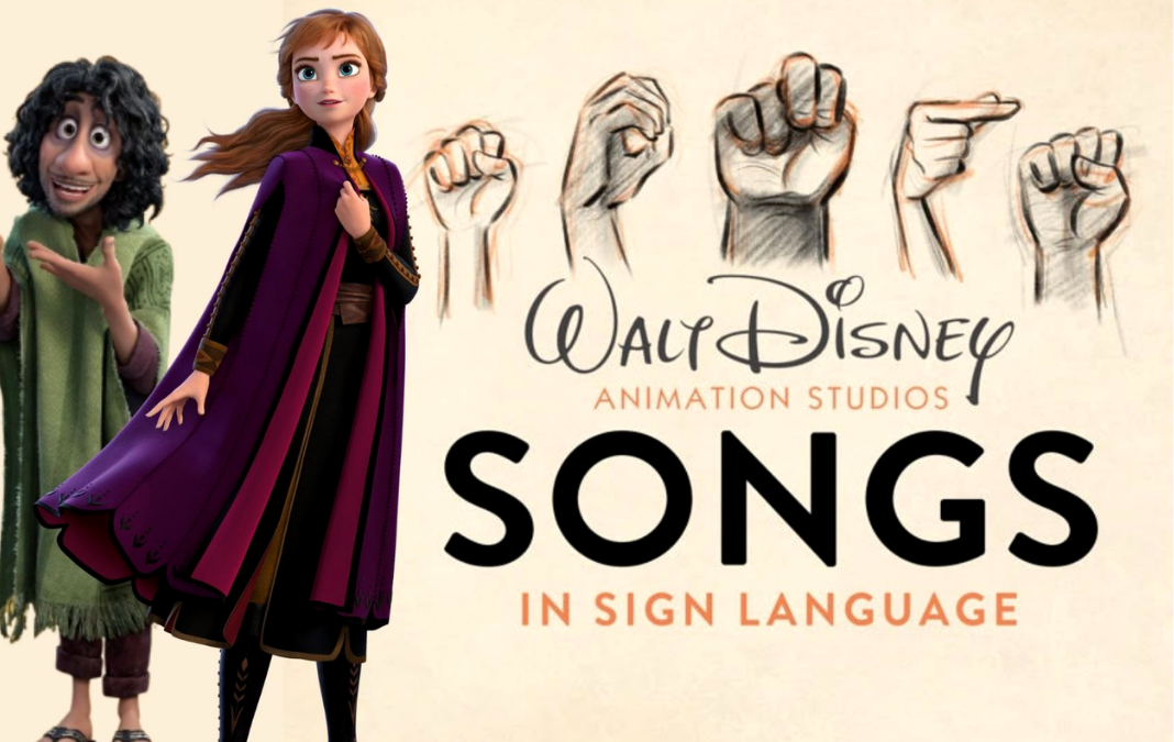 Afiche de "songs in sing in ASL" de Disney