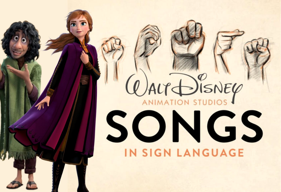 Afiche de "songs in sing in ASL" de Disney