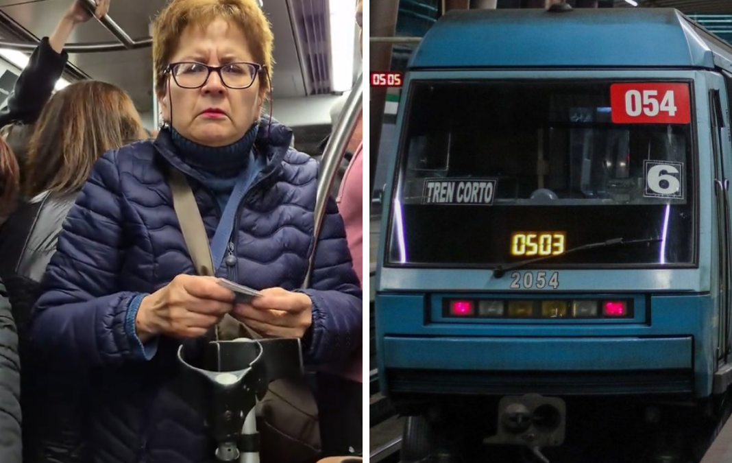 imagen de mujer en el metro