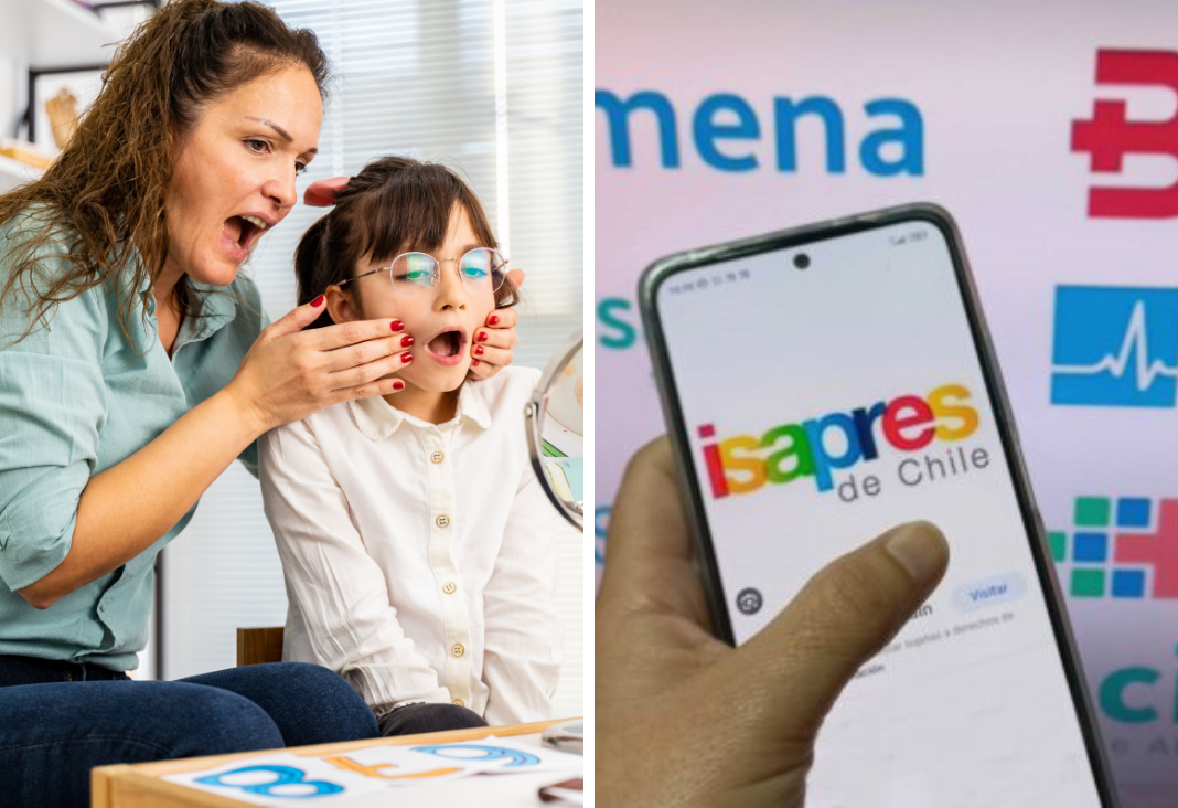 Niña en terapia de fonoaudiologo | imagen del logo de isapres de chile