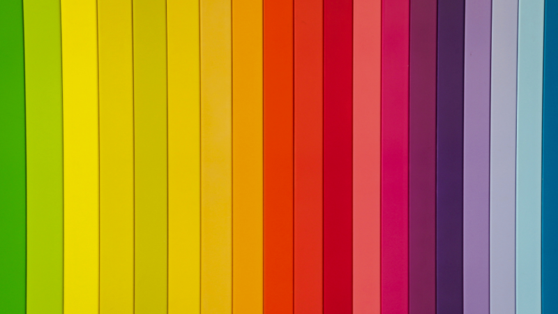 Franjas verticales de distintos colores