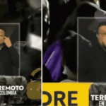 Intérprete Lengua de Señas secándose los ojos