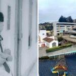 Estudiante de perfil y dependencias de The Mackay School