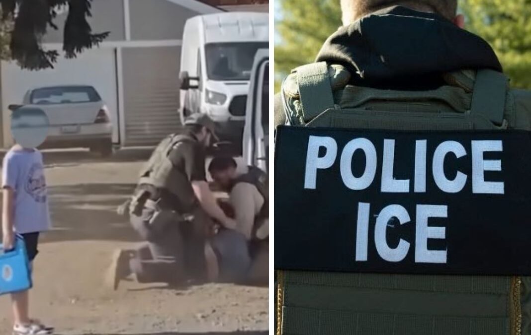 Niño durante arresto e ICE