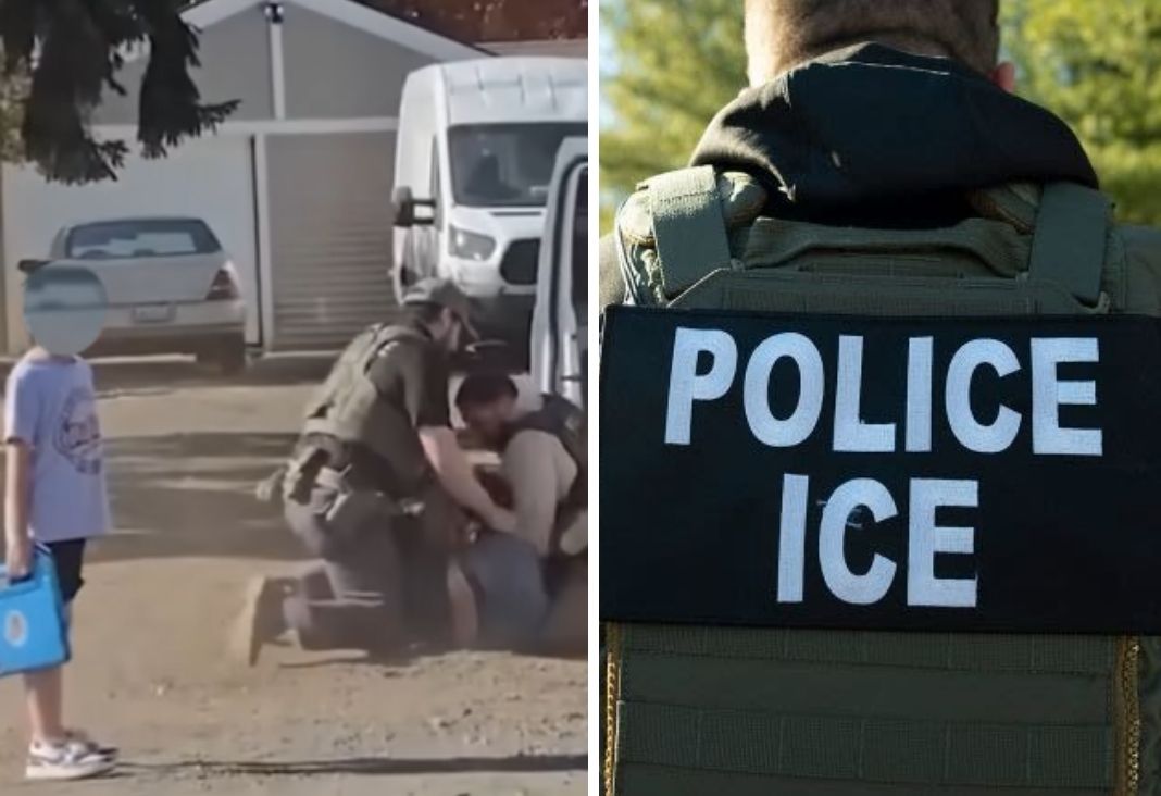 Niño durante arresto e ICE